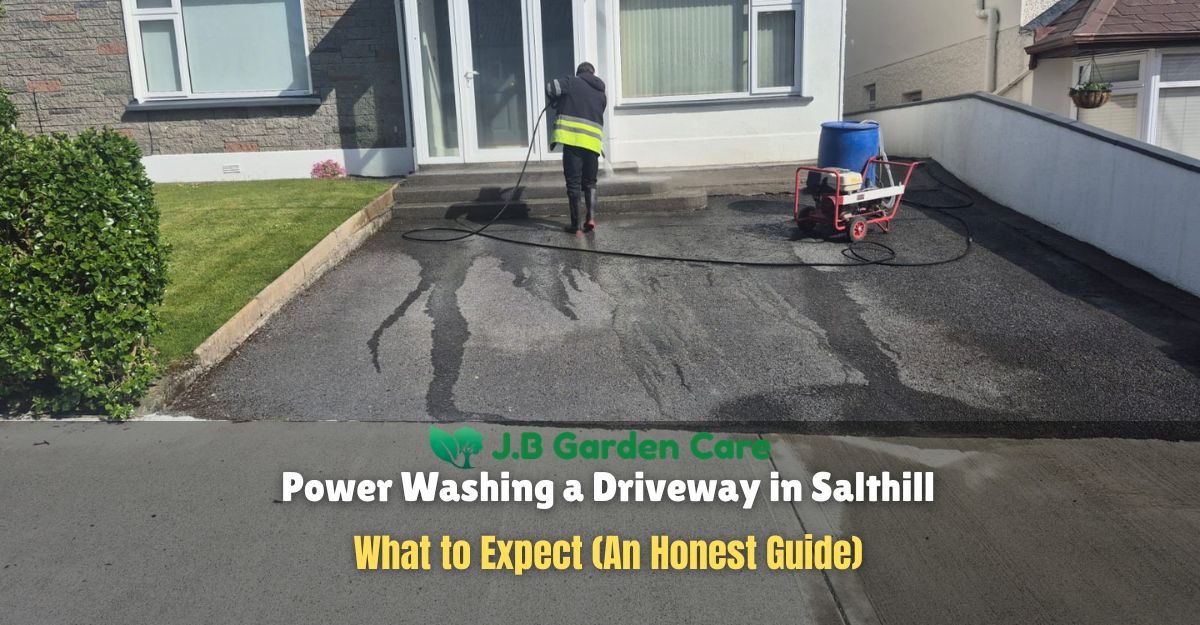 Power Washing a Driveway in Salthill